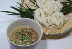 涼味！しいたけの冷や汁うどん
