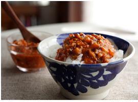 ピリ辛しいたけ味噌