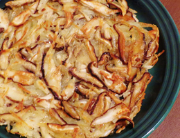 生しいたけとじゃが芋のガレット