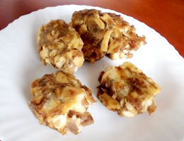 しいたけのサバ缶ナゲット風