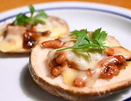 ペペロン椎茸あっら塩辛？