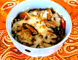 しいたけin焼きカレー丼